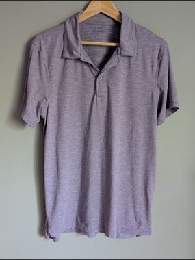 J. Crew Men's Heather Lavender Polo